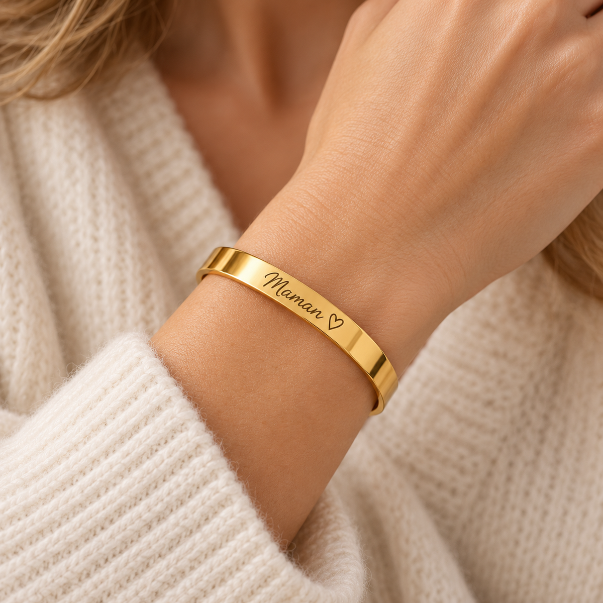 Bracelet jonc personnalisé
